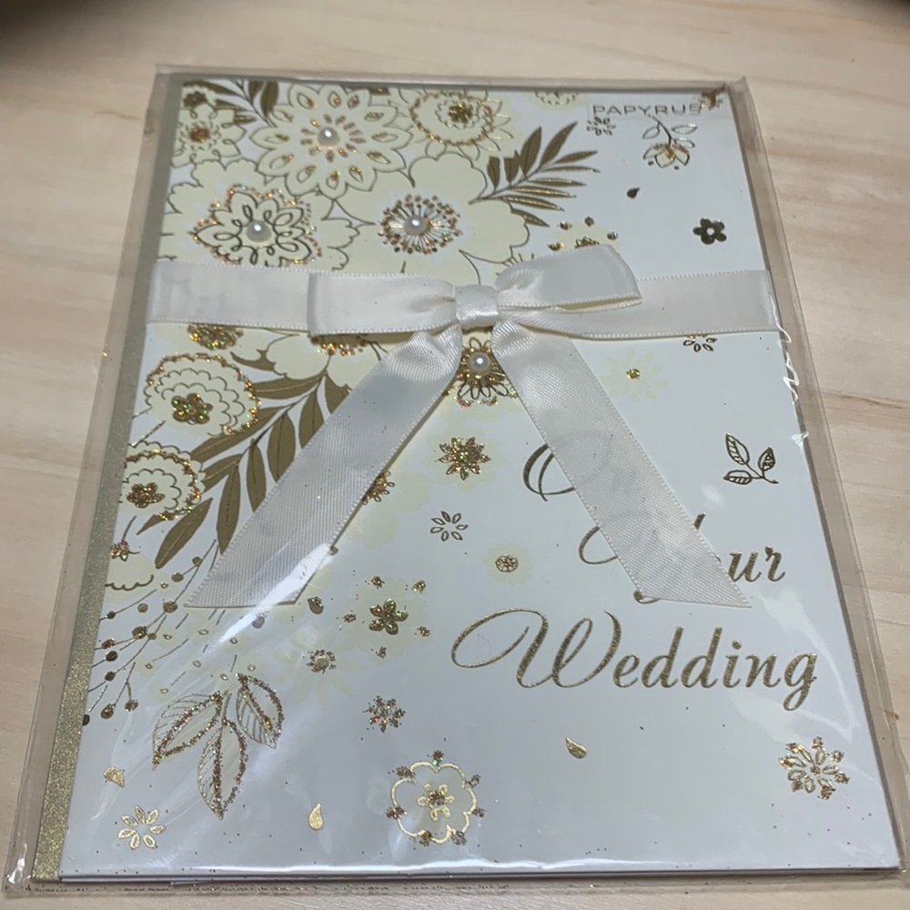 Papyrus Wedding Card